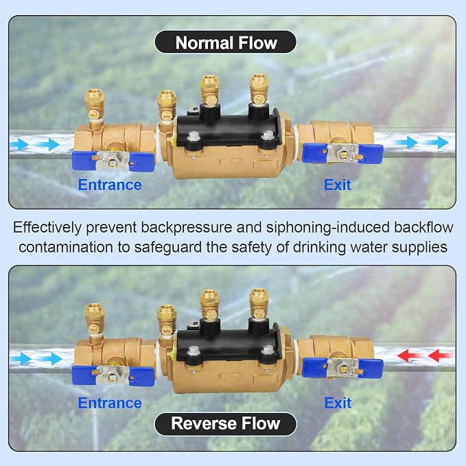 1-350 1" Double Check Backflow Preventer, Double Check Valve Assembly | 1 inch - Image 6