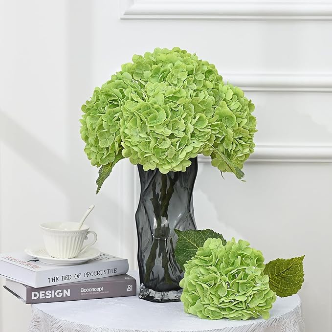 3Pcs 21in Latex Real Touch Hydrangea Artificial Flowers | Lifelike Large - Image 8