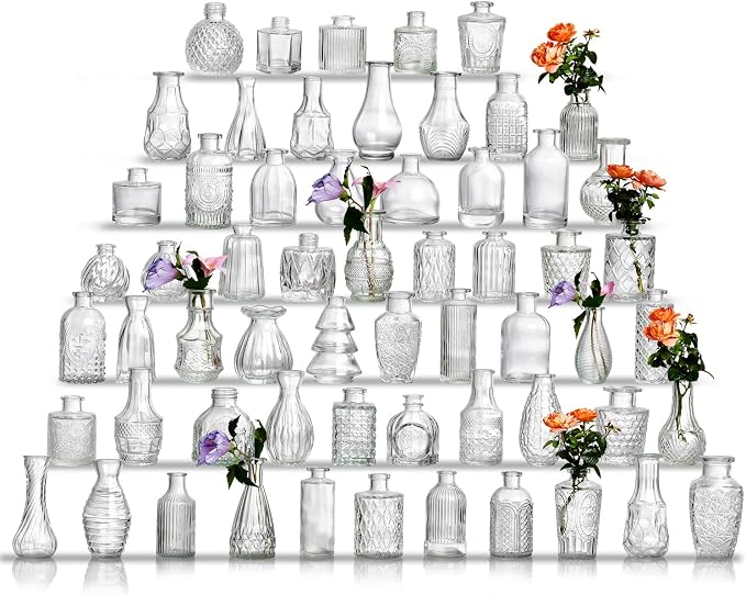 Glass Bud Vase Set of 60 by Ulodimi