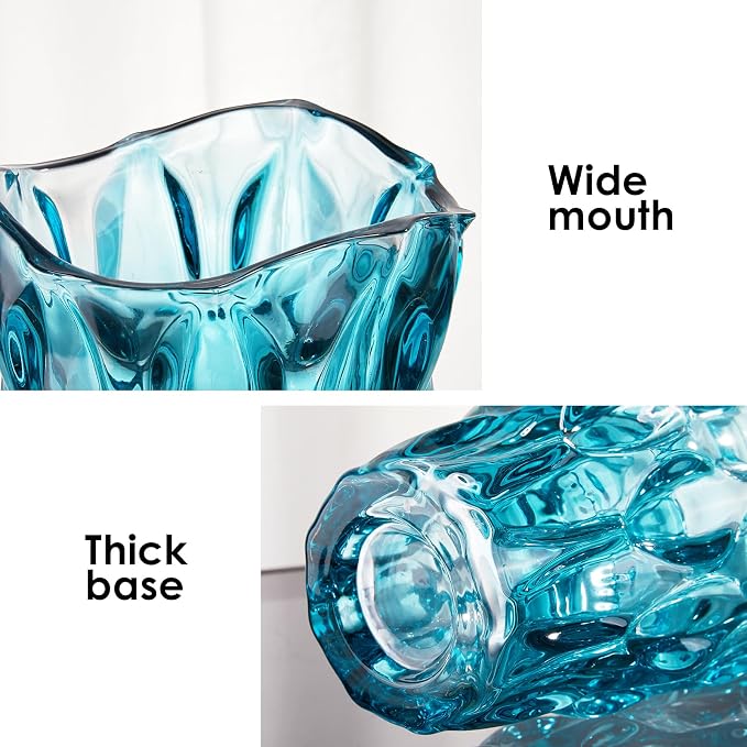 CEMABT Glass Vases for Flowers，Thickened 3.4 lb Morden vases for Tables - Image 3
