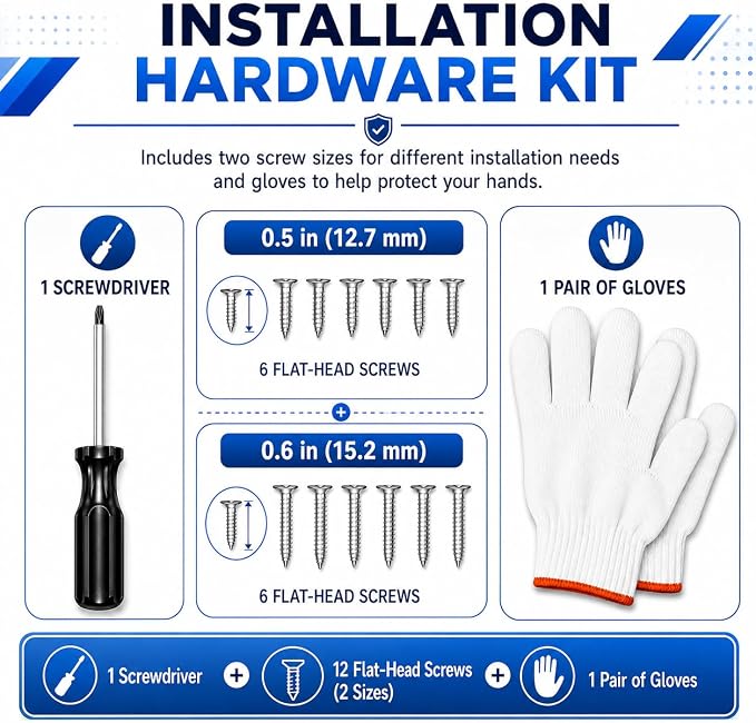 Mailbox Door Replacement Panel 8" W x 10" H, No-Drill Repair Kit - Image 8