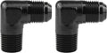 EVIL ENERGY 10AN to 1/2" NPT Male 90 Degree Fitting Adapter Aluminum 2PCS by EVILENERGY