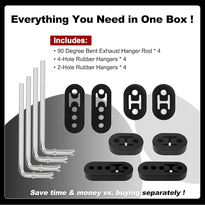 12PC Universal Exhaust Hangers Kit - Image 6