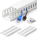 1.4"H x 1.6"W Cable Raceway, 99in Under Desk Wire Management Channel, 16.5in by ZhiYo