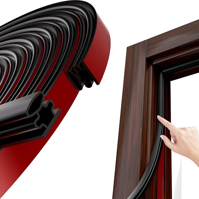 Weather Stripping, Self-Adhesive Door Soundproof Weatherstripping by JSIWOTH