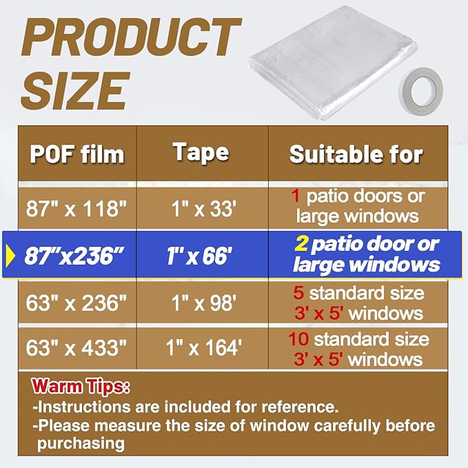 Apipi Patio Door Window Insulation - Image 4