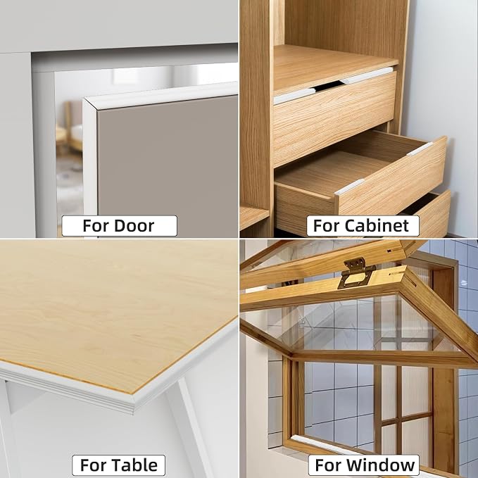 196" Wedge Weather Stripping for Draft Blocking, Foam Door Seal | Black - Image 9