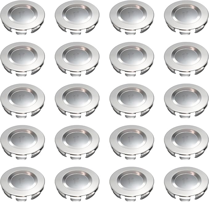 20 Pack 1" Knockout Seals, Galvanized Steel Electrical Box Plugs, Zinc-Plated by Wocloer