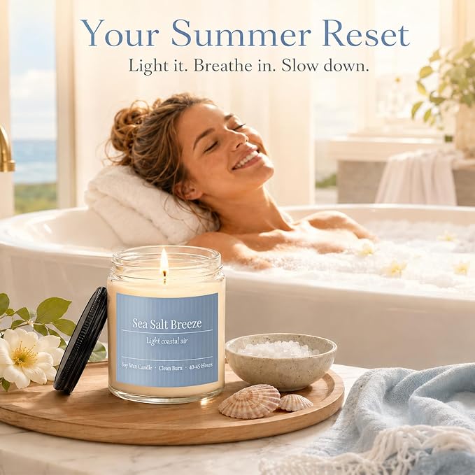 Scented Candles Gift Set, 6 Pack Spring Summer Soy Wax Aromatherapy Candles | - Image 6