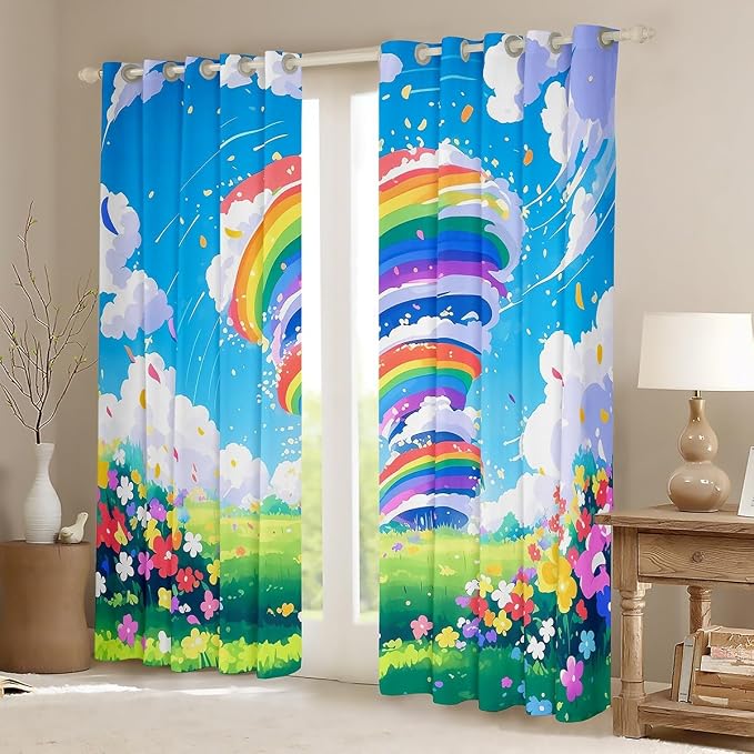 jejeloiu 3D Tornado Blackout Shades Window Treatments Natural Disaster Window - Image 2
