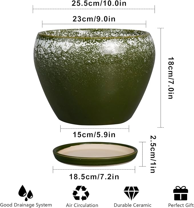 Ceramicfor 10 Inch Planter Pot - Image 3