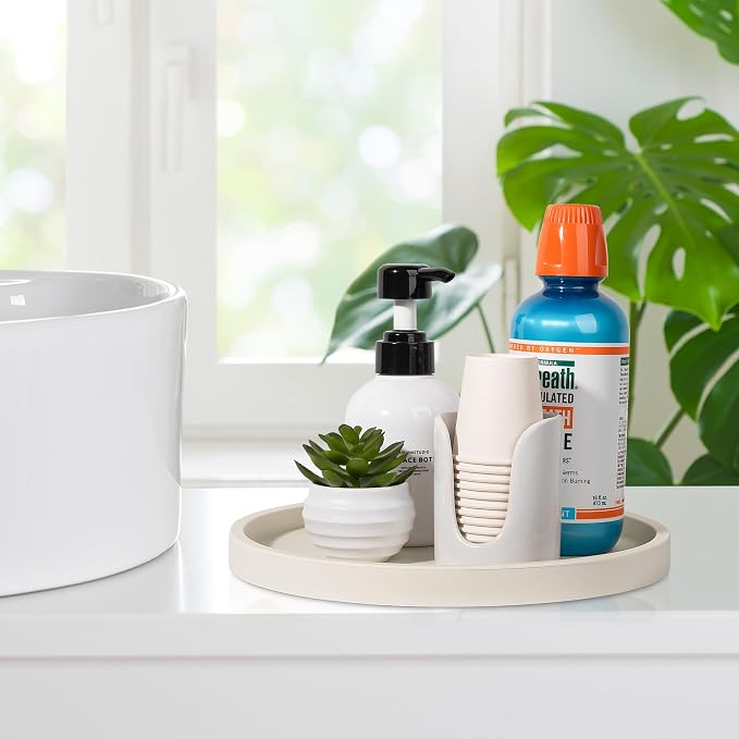 Silicone Bathroom Tray Coffee Table Decor Perfume Organizer, Waterproof - Image 2