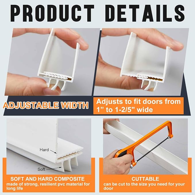 Pickmesh 2 Pcs 36 Inch Door Storm Bottom Sweep - Image 3