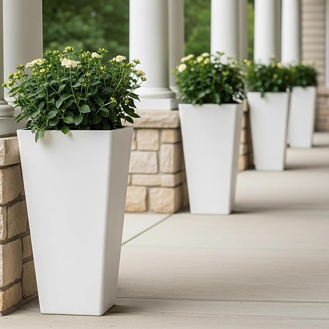 Worth Garden Large 28 in.Tall Planters Set of 2 - Image 2