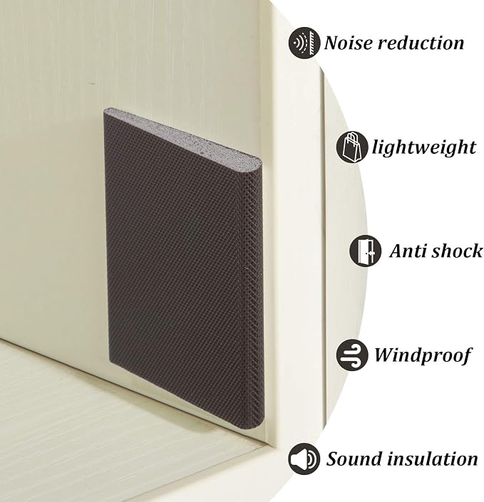 Jetec 14 Pcs Door Corner Seals Self Adhesive Exterior Foam - Image 5