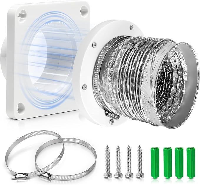 Magnetic Dryer Vent Coupling, Magnetic Dryer Vent Connector Kit by FRECCU