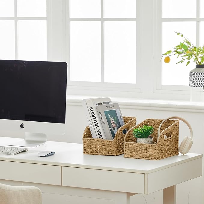 Pantry Organizers, Handwoven Large Wicker Baskets - Image 5