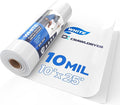 White Plastic Sheeting, 10 Mil 10' x 25', Crawl Space Vapor Barrier, Plastic by CrawlSpaceEncapsulation