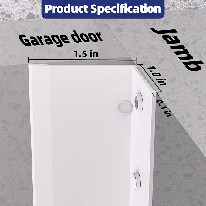 Garage Door Top and Side Seal, 36 FT x 2.5", adhesive backed seal - Image 2