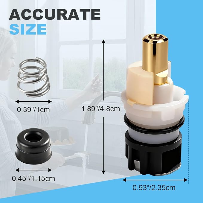 RP25513 Faucet Stem Replacement Fits Delta 2 Handle Faucet Repair Kit | RP25513 - Image 2
