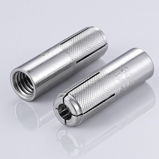 Wensilon 1/2"-13 Premium Stainless Steel Drop in Anchors Assortment, Knurled - Image 3