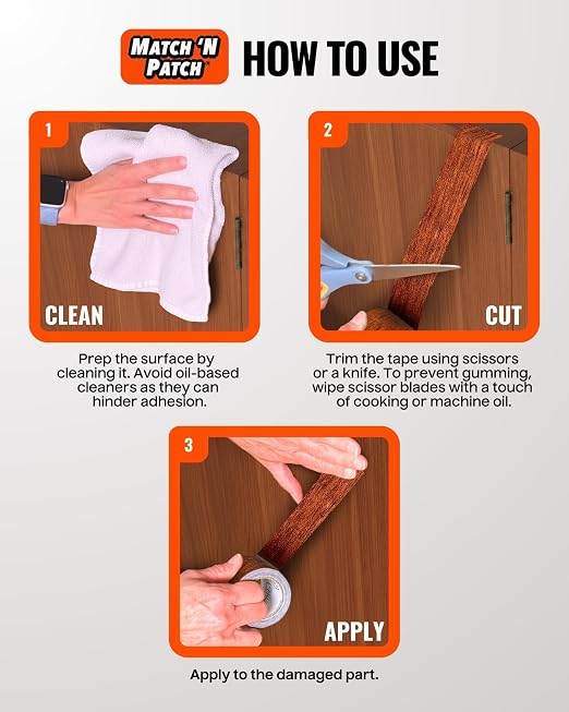 MATCH 'N PATCH Wood Grain Repair Tape - Image 5