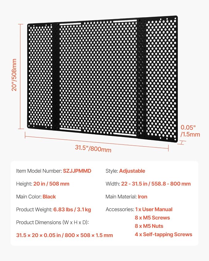 VEVOR RV Screen Door Protector, Adjusts from 22 to 31.5 inch, Adjustable Door - Image 7