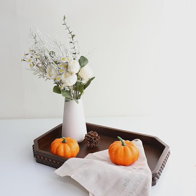 Hrastany Retro Brown Wood Serving Tray - Image 3