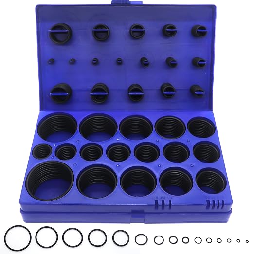 407 Pieces SAE Universal O-Ring Kit, Buna-N 70A, Rubber Seals O Rings, - Image 8