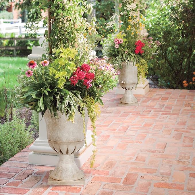 Worth Garden Plastic Urn Planters - Image 4