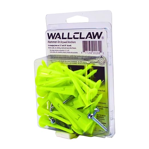 WallClaw LOC-N-Load Hammer-in Drywall Anchors - Image 2