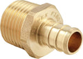 50PC Pex Barb Crimp Brass Fittings 1/2 Inch x 1/2 Inch NPT Male Adapter | ASTM by EFIELDPEXTUBING
