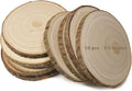 10 pcs Large Unfinished Wood Slices by SENMUT