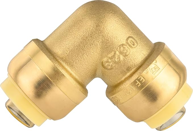 EFIELD 1/2-inch 90-Degree Elbow, Push-Fit Brass Fittings to Connect Copper - Image 3