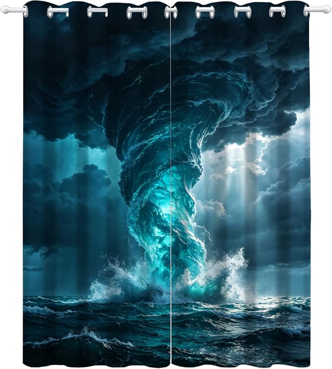 Ocean Storm Curtains 63 Inches Long - Image 4