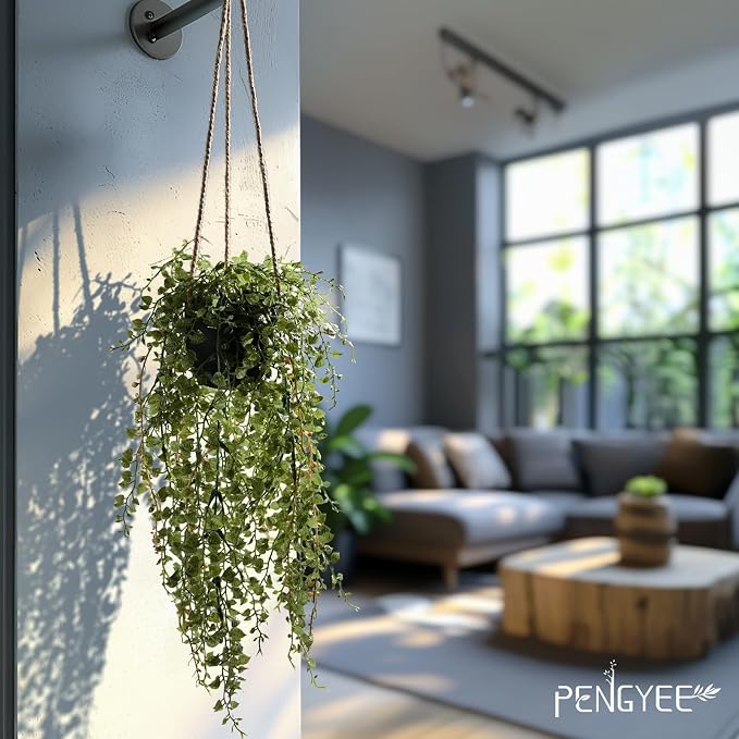 3 Packs 18.5" Fake Hanging Plants - Image 4