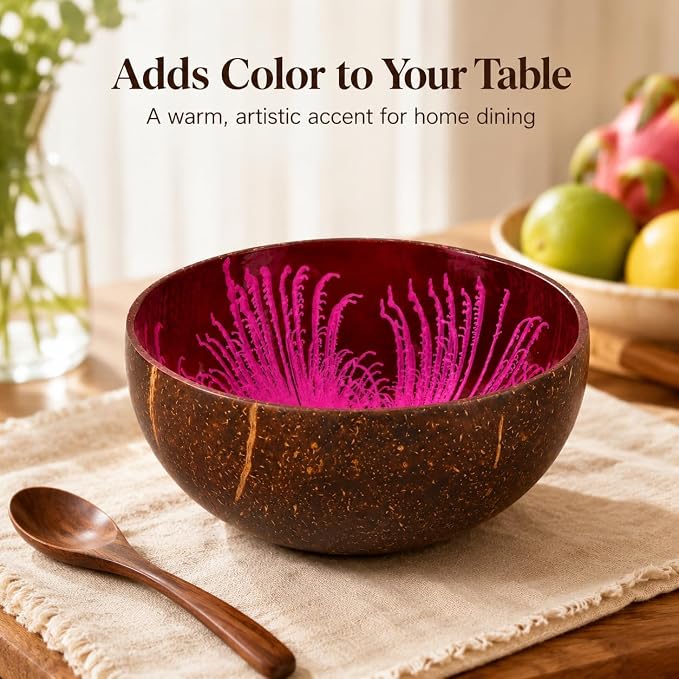 Natural Coconut Bowl Key Decorative - Image 4