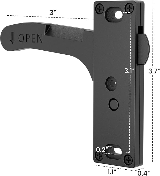 Aluminum Camper Screen Door Latch Left Handle Inside Accessories | Aluminum - Image 3