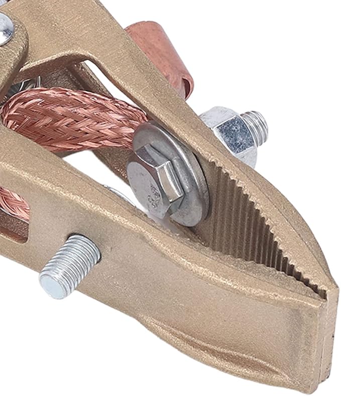 Grounding Work Clamp, Wear Resistant Anti Oxidation Welding Ground Clamp Brass - Image 9