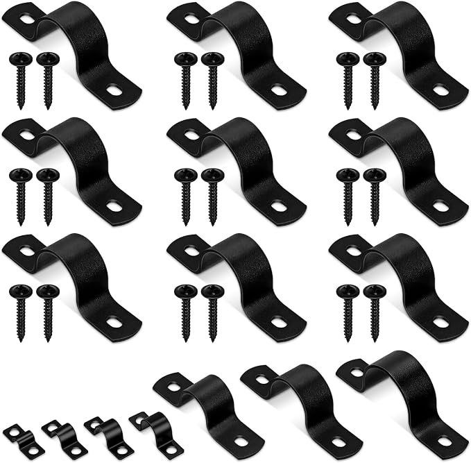 Glarks 10pcs 25mm Pipe Strap Clamp by Glarks