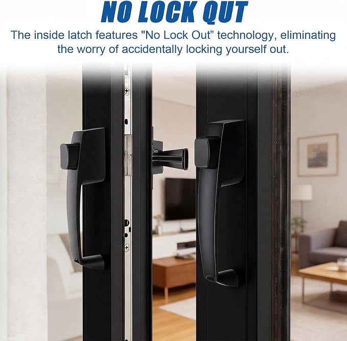 Novabright 2 Set Storm and Screen Door Handle, Button | Fits Doors 5/8 –1-1/4” - Image 6