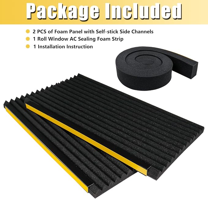 Window Air Conditioner Foam Insulated Panels, 3.2 Ft x 1 Roll - Image 9