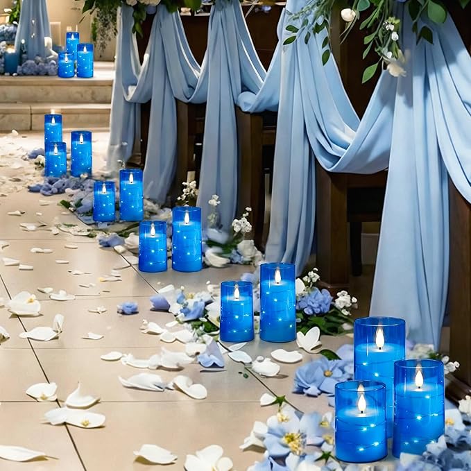 Homemory Flickering Flameless Candles, Christmas & Indoor Holiday Home Decor - Image 5