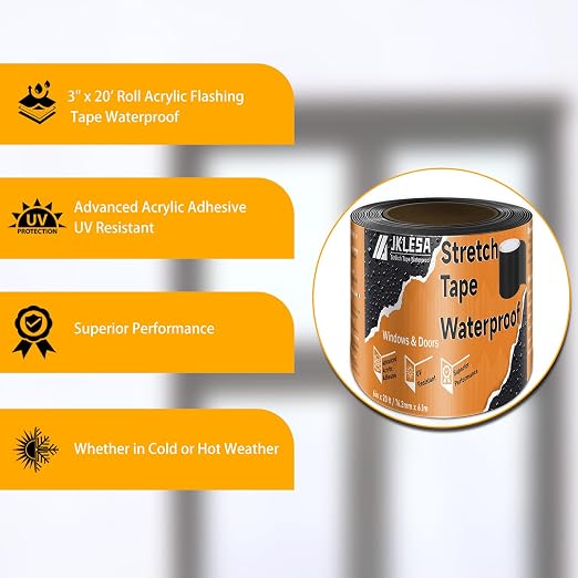 Stretch Tape for Windows & Doors, Weather Window Tape - Image 7