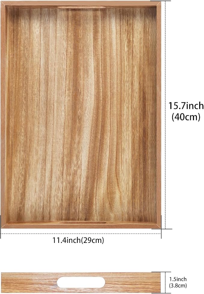Krismax Wooden Serving Tray - Image 2