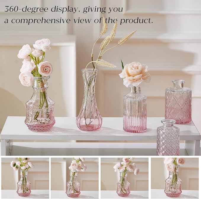 Glass Bud Vase Set of 30 - Image 4