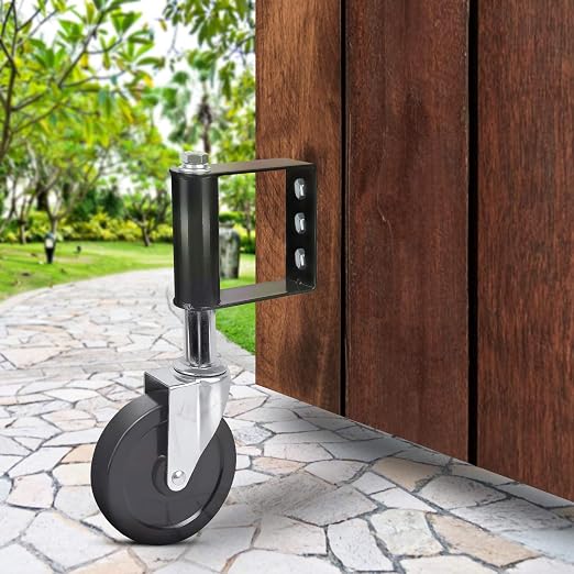 Ronlap Gate Caster Wheels for Wooden Gate Spring Loaded, 250 Lbs, 5 Inches | by Ronlap