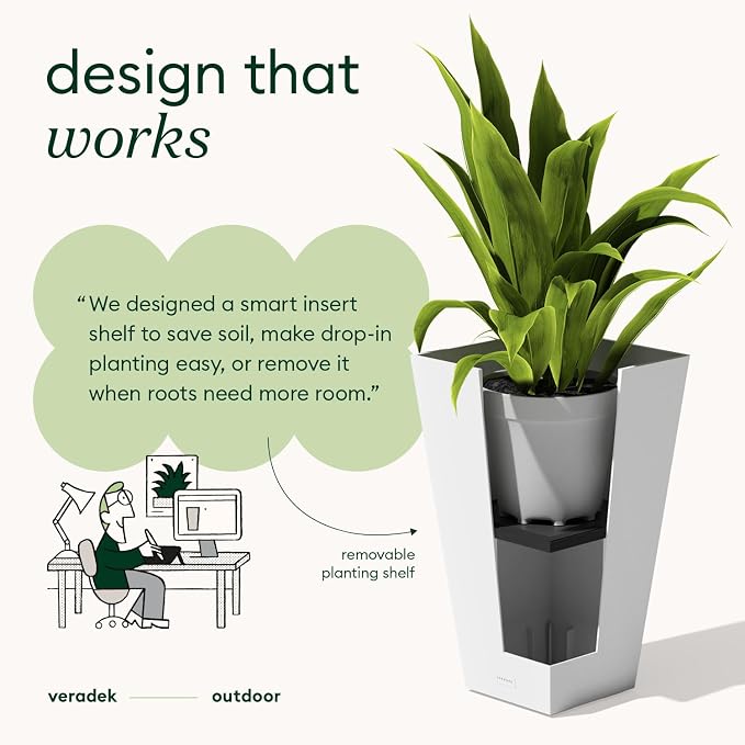 Veradek Pure Series Taper Planter - Image 8