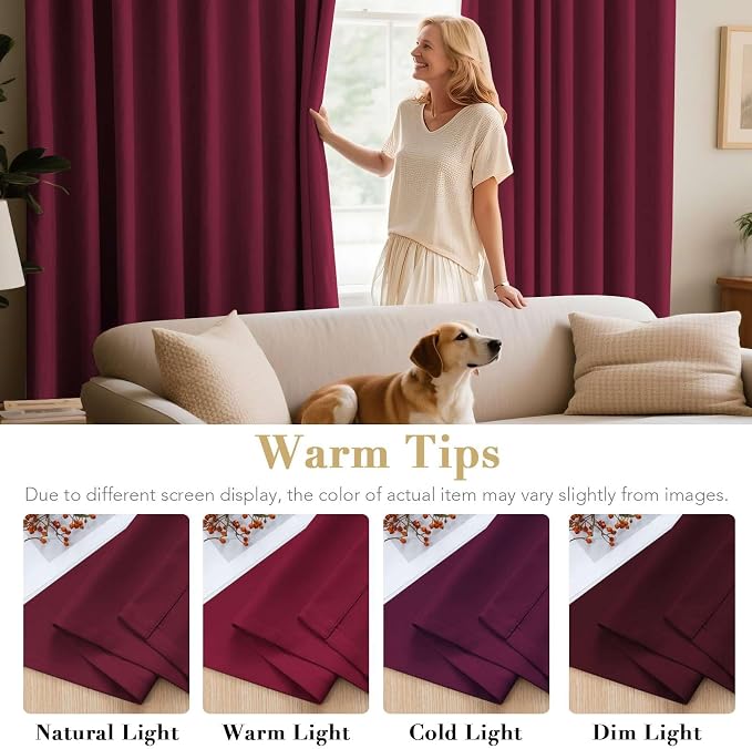 H.VERSAILTEX Christmas Blackout Curtains Blackout Thermal Insulated Curtains - Image 5
