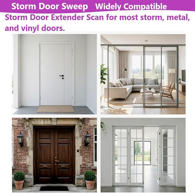 2 Pack CH9030501 Storm Door Sweep Replacement - Image 3